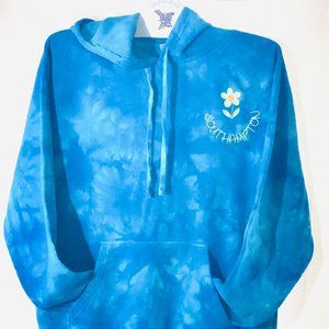 Southampton Flower Embroidered Tie Dye Sweatshirt